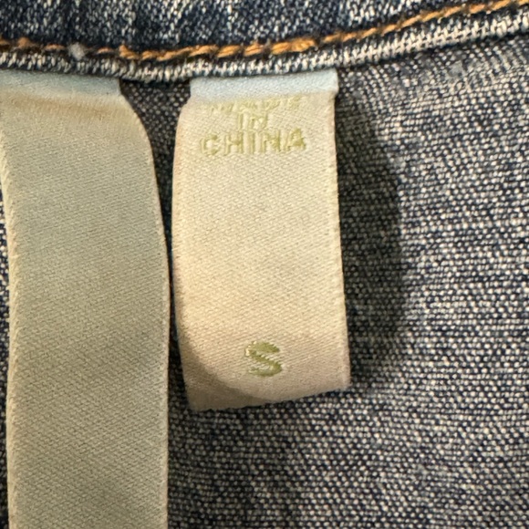 Debra DeRoo Blue Denim Jacket w/ Patches- size S w/ Stretch - Picture 9 of 14